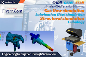 do 3d design simulation drawing using solidworks ansys