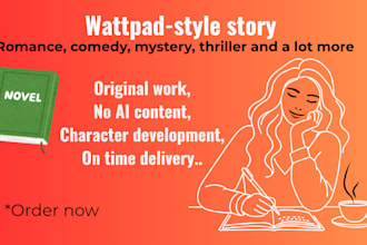 write a romantic wattpad style short story or chapter