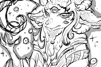create adorable sketches of your original characters