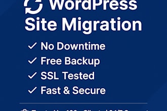 wordpress site transfer and server setup