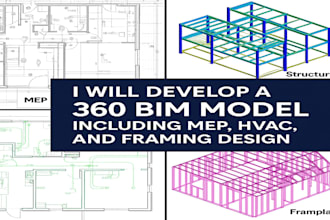 do 360 bim model including mep, hvac, and framing design