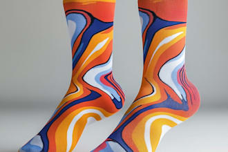 draw a creative socks unique sock design for you