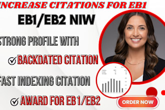 write publish journal articles and boost citations for eb1, eb2 niw