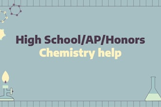 tutor chemistry up to ap or general chemistry
