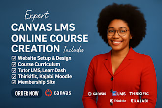 upload online course on udemy, canvas lms, wix online program, kajabi, thinkific
