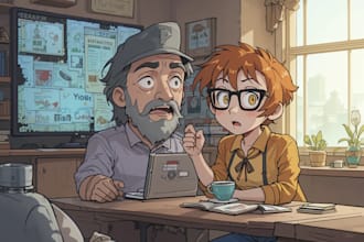 do a cartoon, videos, blog, site, ebook,comic