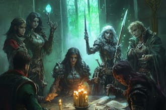 draw your dnd art, fantasy character for dnd party