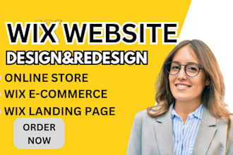 design or redesign wix website wix booking and landing page on wix website