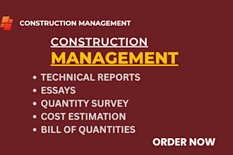do construction estimate, material take off, cost estimation