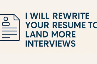 rewrite your resume to land more interviews or change careers