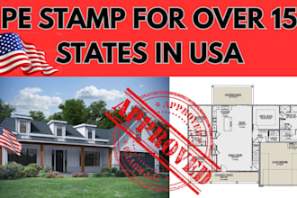 stamp, blueprint USA mep drawing, commercial architect autocad landscape design