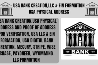 do USA bank creation, stripe, wise, mercury, chase for US and non US resident