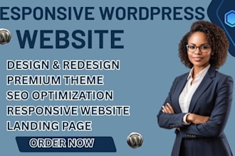 setup service or portfolio website using wordpress