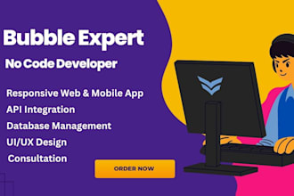 develop bubble io mvp crm saas app developer ai saas bubble developer ai agent