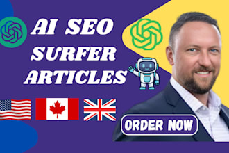 write SEO optimized ai articles with surfer and chatgpt that rank on google