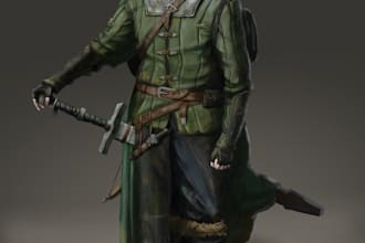 design fantasy or symbolic character for your story or game