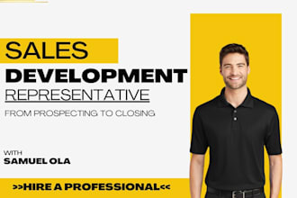 sales development representative salesperson prospecting leads and closing sales