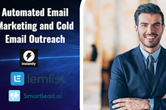 setup b2b cold email outreach with full automation and CRM integration