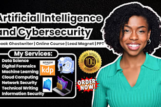write cybersecurity ebook, artificial intelligence, online course, lead magnet