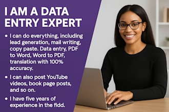 your go to expert for all data entry tasks