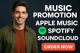 do viral apple music spotify soundcloud youtube promotion to organic listeners