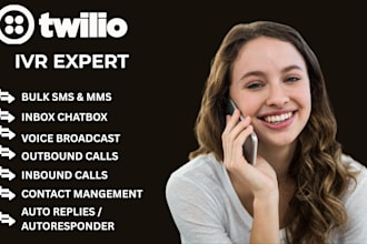 do  IVR, voip phone systems using ringcentral, twilio, dialpad, 8x8, voice call