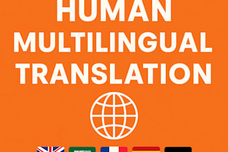 professionally translate your book into arabic, english, french, spanish on pdf