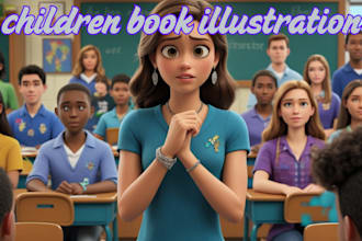 draw children book illustration children story story book picture book