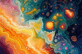 do oil painting pop art in abstract style from photos