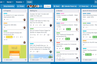 setup real estate project management in trello ,asana , monday crm , clickup