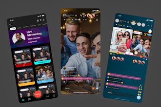 develop dating, social,shopping, chat, live streaming app and website