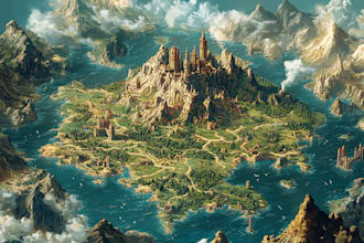 do fantasy map illustration for dnd