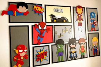 design cute wall art for children room, nursery poster, book illustration