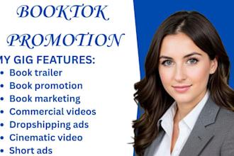 create booktok video, amazon kdp,ads,ebook marketing,promotion video,boost sales