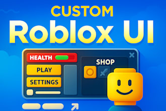 design custom roblox UI for your game