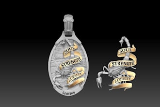 design 3djewelry,pendants,bas relief model,cad,gcode,stl ready for cnc printing,