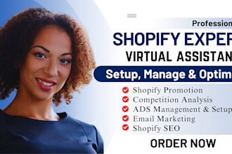 be your shopify virtual assistance klaviyo shopify marketing promotion expert