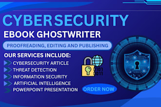 write ai cyber security data computer science technical writing network ebook IT