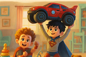 create a custom childrens story starring your child in english or french