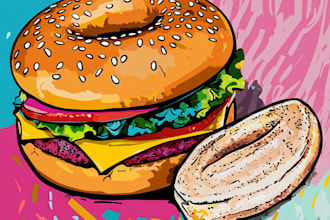 make a food pop art of your food