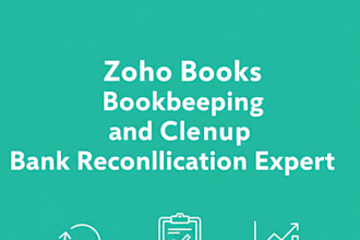 do zoho bookkeeping cleanup and bank reconciliation