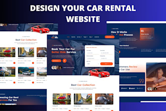 do car rental website, car dealership website, car booking website, taxi website
