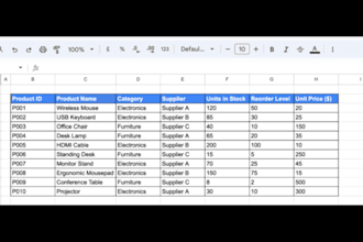 manage your inventory and create custom stock report