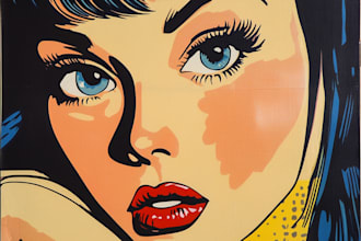 make your photo into wpap pop art portrait