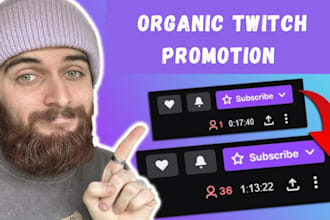 super fast organic twitch channel promotion to bring real live viewers followers