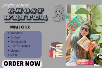 fiction ebook ghostwriter romance ghost book writer fantasy ya ebook writer