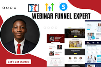 design expert webinar funnels and landing page using clickfunnels ghl webinarjam