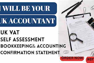 submit UK vat, corporation tax, annual account, self assessment, and bookkeeping