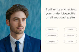 write and review tinder bio profile, bumble and hinge profile