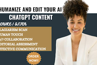 rewrite humanize edit, copy edit, format your  ai chatgpt generated content